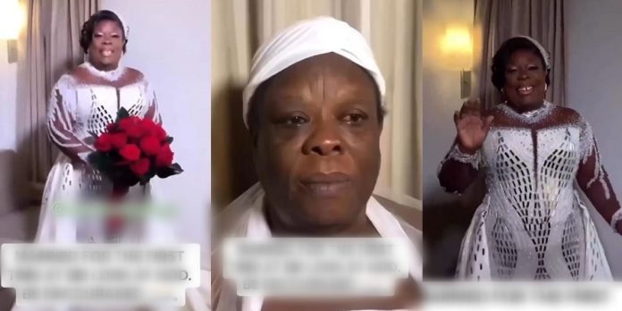 68-year-old Nigerian woman gets married for the first time (Video)