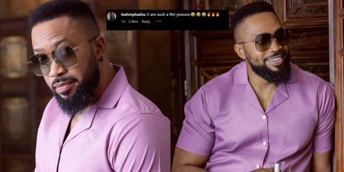 Actor, Frederick Leonard replies Instagram follower who called him a flirt