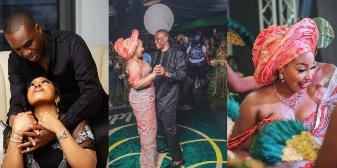 Actress, Rita Dominic and husband celebrates first traditional wedding anniversary (Photos)