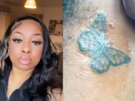 “If you have skin cancer, you are on your own” - Nigerian mom fumes at daughter for new tattoo (Video)