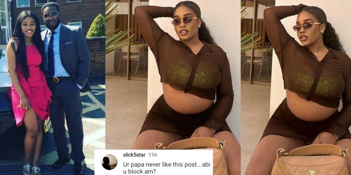 Jay-Jay Okocha's daughter, Daniella replies man who suggested she blocked father to post racy photo on Instagram