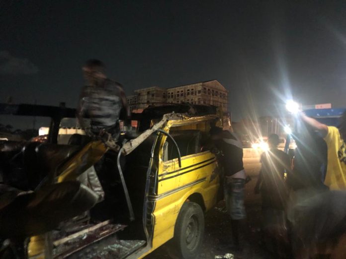 Many feared dead as bus collides with trailer in Lagos