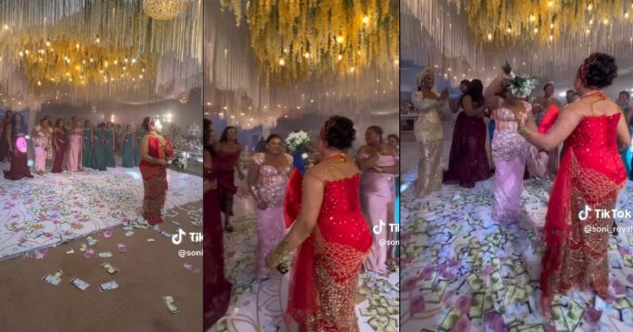 “My biggest supporter” – Bride hands bouquet to her single elder sister instead of throwing it