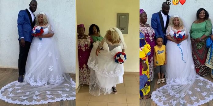 Sweet love: American woman flies down to Imo State to wed her young Nigerian lover (video)