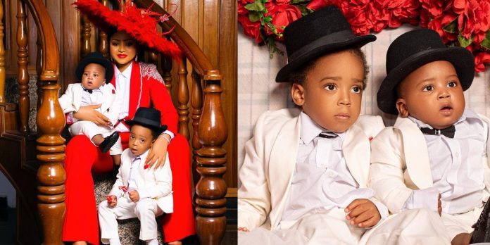 “They grow so fast” – Fans gush as actress Regina Daniels shares adorable new photos with her sons