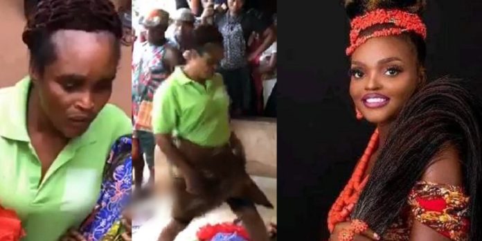 Woman forced to walk over her daughter’s corpse to prove her innocence in the girl’s dɘath in Anambra (video)