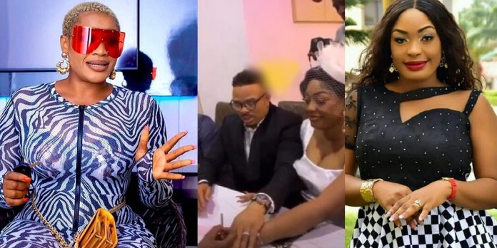 Actress Uche Ogbodo reacts to reports that colleague, Nuella Njubigbo allegedly married her ex-husband