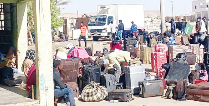 Stranded igerians in Egypt