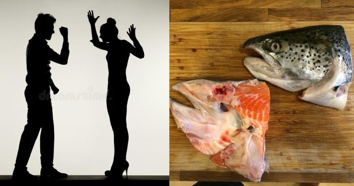 Man reportedly fights wife for eating the head of fish and leaving the tail for him
