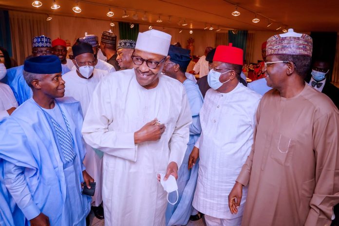 Buhari meets APC National Advisory Council 1