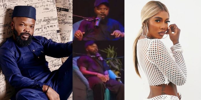 OAP Nedu faces backlash over sensual comment on singer Tiwa Savage (Video)