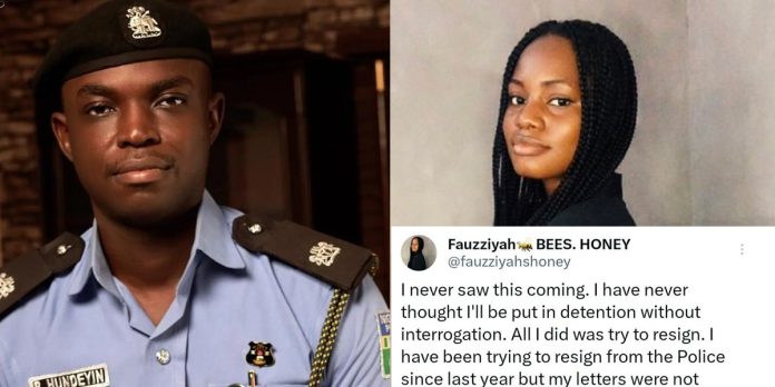 Police reacts after female officer alleged she was detained for attempting to resign