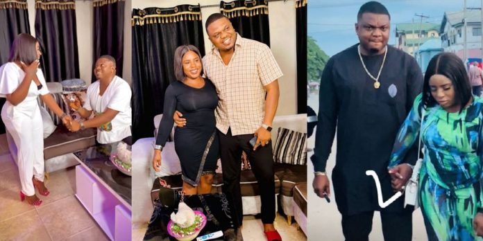 “You held it down for me” –  Mr Ibu’s daughter, Jasmine breaks silence on engagement to actor, Ken Erics