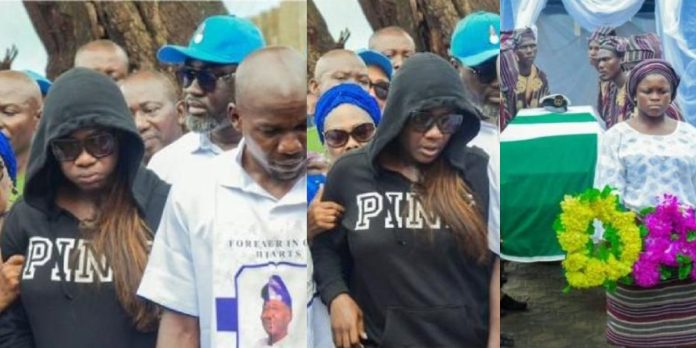 Actress, Mercy Johnson lays her father to rest (Photos)