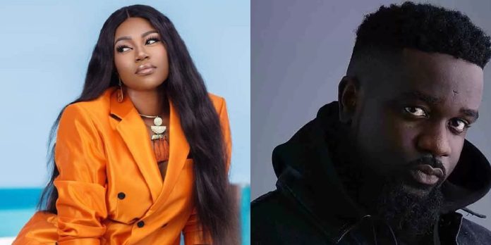 Actress, Yvonne Nelson reacts as Sarkodie claims he kicked against terminating the pregnancy