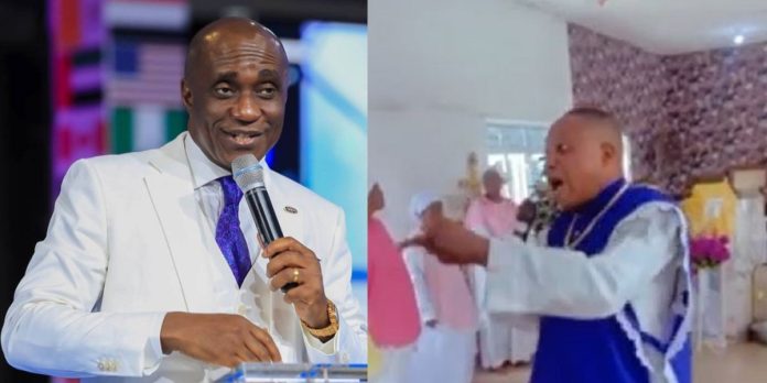 “Apologize to white garment churches within 14 days, or you will visit our God” – Celestial Prophet tells Pastor David Ibiyeomie (Video)