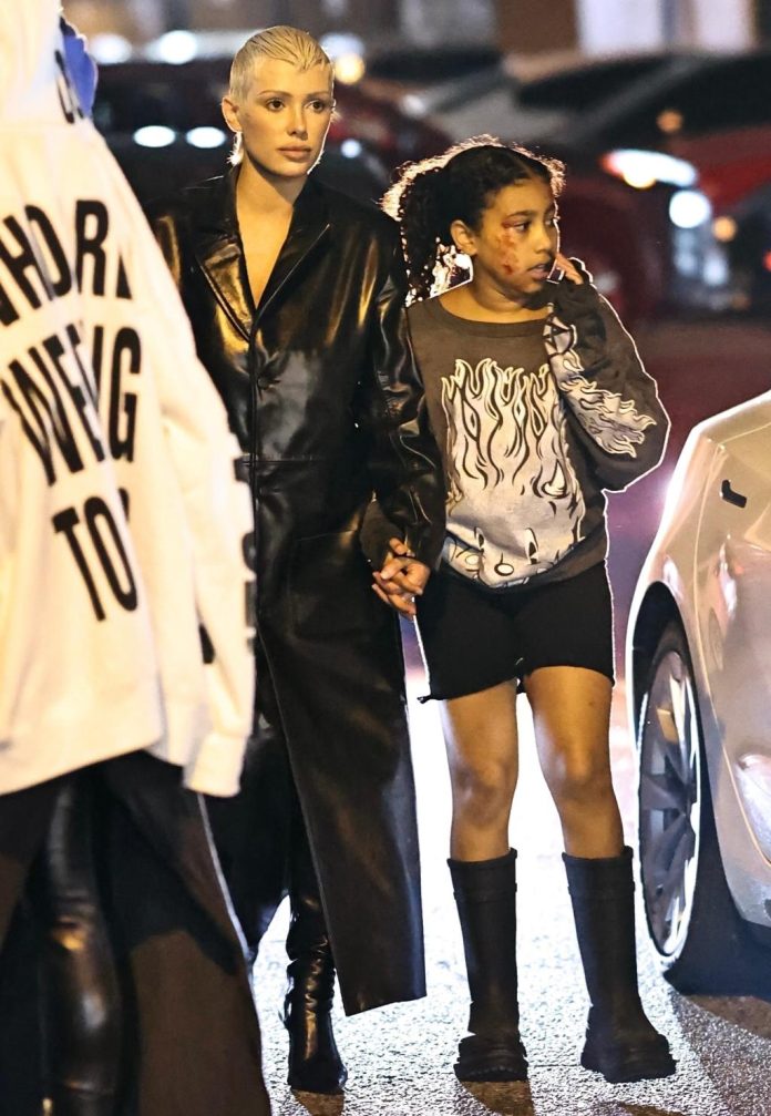 Kanye West’s daughter North holds hands with his wife Bianca Censori at ...