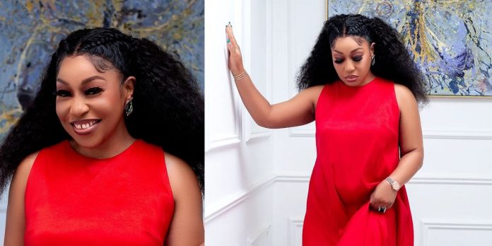 “Baby on the way” – Fans congratulate veteran actress, Rita Dominic as she shares new photos