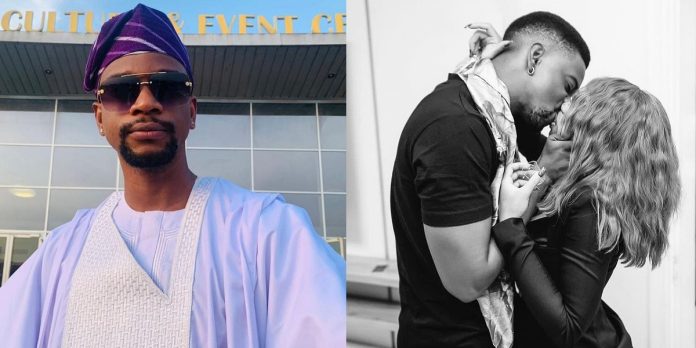 “Blessed to call you mine” – Actor Olumide Oworu gushes as he shows off lover