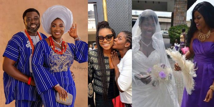 “How Yvonne Nelson came through for me on my wedding day” – Actress Mercy Johnson shares (Video)