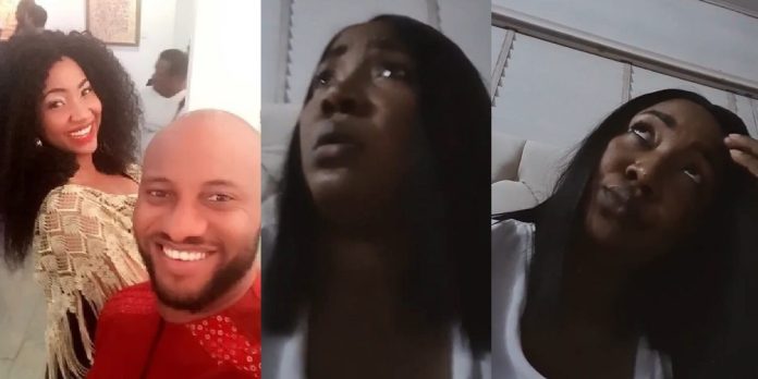 “I’m getting tired of this whole thing” – Actor, Yul Edochie says as he shares video of him and wife, Judy, having an “argument” (WATCH)