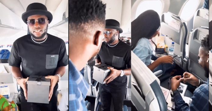 Man proposes to girlfriend aboard flight with the help of comedian, I Go Save (video)