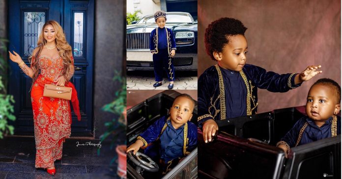 “My biggest achievement and inspiration” – Regina Daniels celebrates sons’ birthday as they turn a year older on the same day