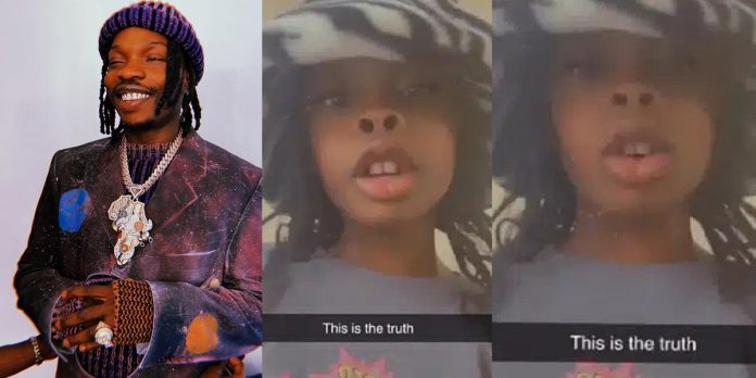 “My dad is richer than all your dads, don’t be too excited” – Naira Marley’s 8-year-old daughter brags (Video)