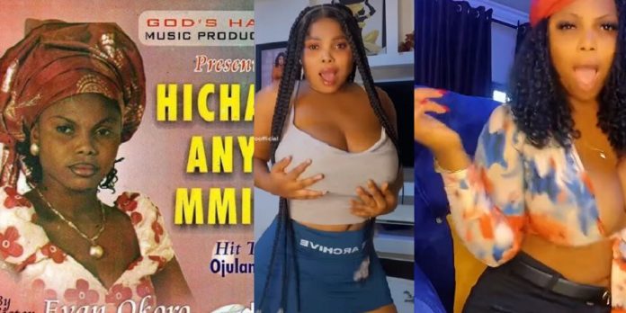 Nigerian lady moves from being a gospel singer to a social media slay queen (Photos/Videos)