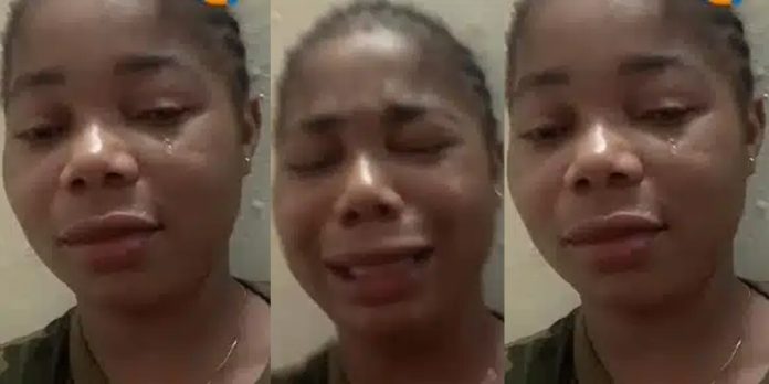 “No love, no boyfriend. I’m tired” – Supposed female soldier in tears over inability to find love (Video)