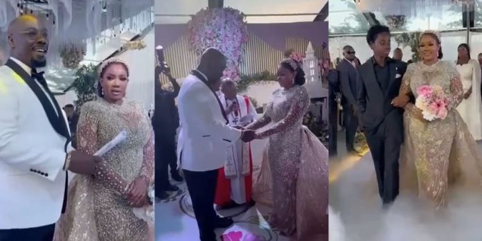 Obi Cubana and wife, Ebele, renew their wedding vows as they celebrate15th wedding anniversary in Abuja (Videos)