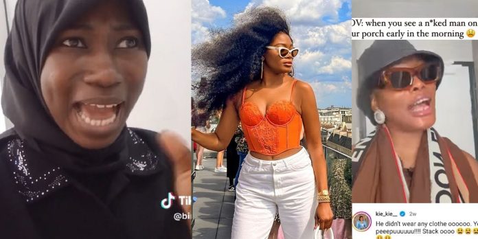 “Will it be the same energy if a man does this?” – Lady knocks comedienne Kiekie over vivid description of man in his birthday suit during recent vacation (Video)