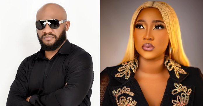 Yul Edochie confronts Judy Austin for taking his car without permission, forcefully drags her out (Video)