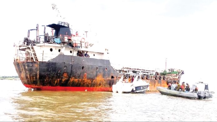 Cameroon-bound oil laden vessel