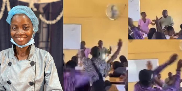 Jubilation in FUOYE as chef Dammy finally returns to class (Video)