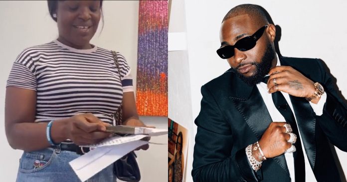 Kekwaaru Mary receives $10k reward from Davido (Video)