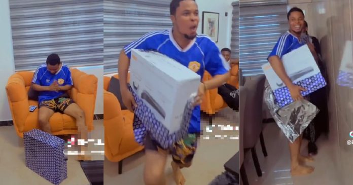 Lady shares boyfriend’s reaction as she surprises him with PS5 for his birthday (Video)