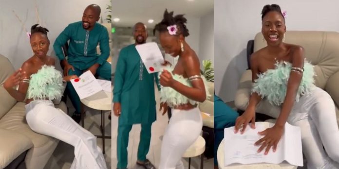 “Landlady in 2 continents” – Dancer, Korra Obidi celebrates as she acquires new house in Lagos (Video)