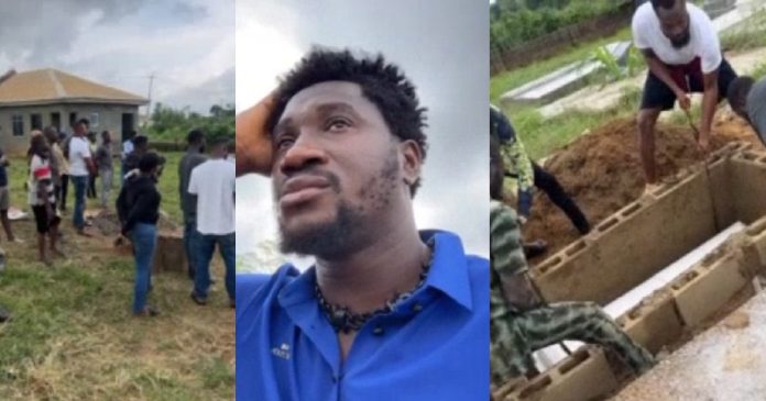 Nasboi lays his only brother to rest amidst tears (Video)