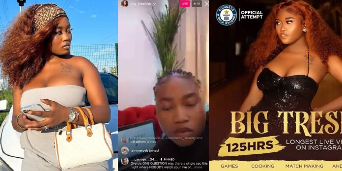 Nigerian lady begins attempt to set Guinness World Record for longest Instagram live video