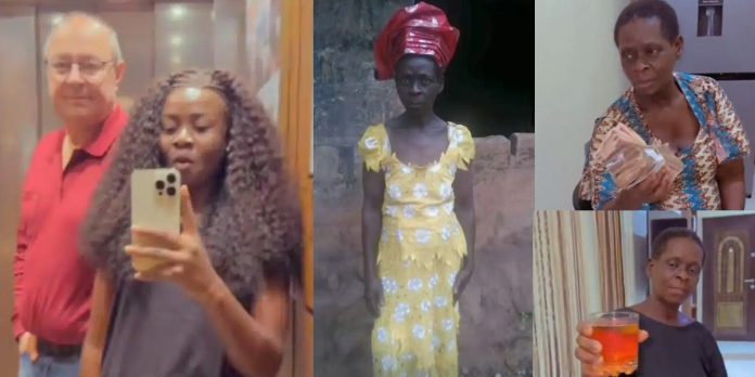 Nigerian lady upgrades mom’s life after marrying foreign lover (Video)