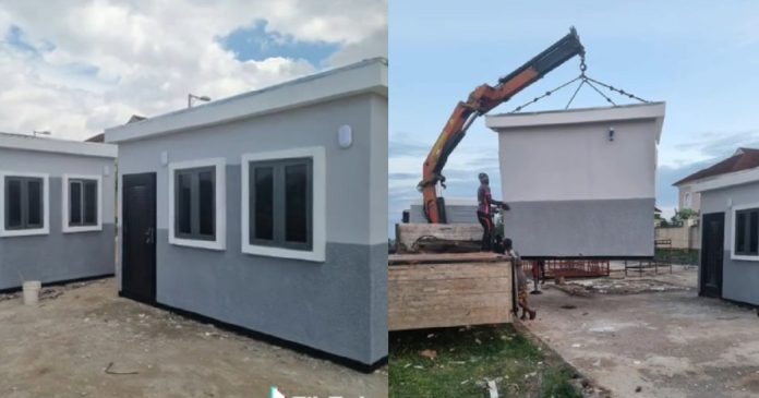 Nigerian man unveils mobile house that can be relocated to any location (Video)