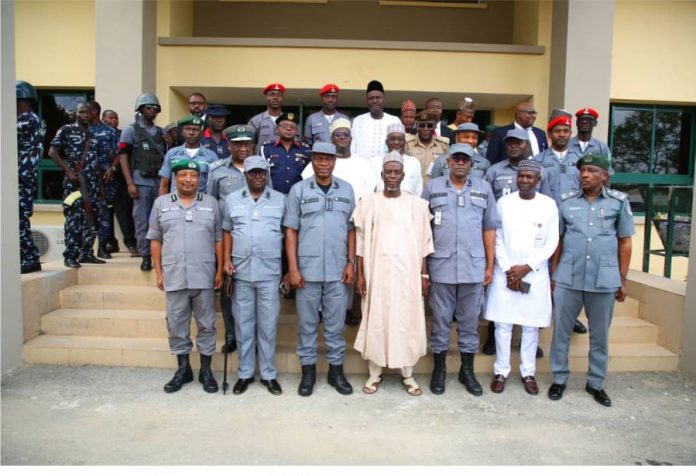 Customs CG, Governor  Dikko Radda & other officers after the meeting