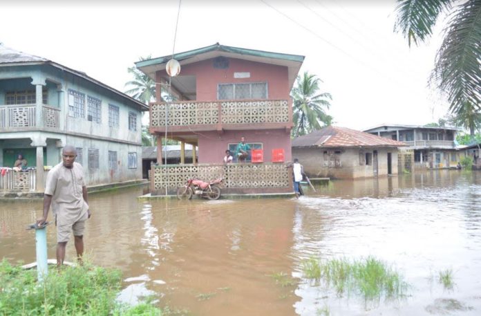 A flooded community in Ondo