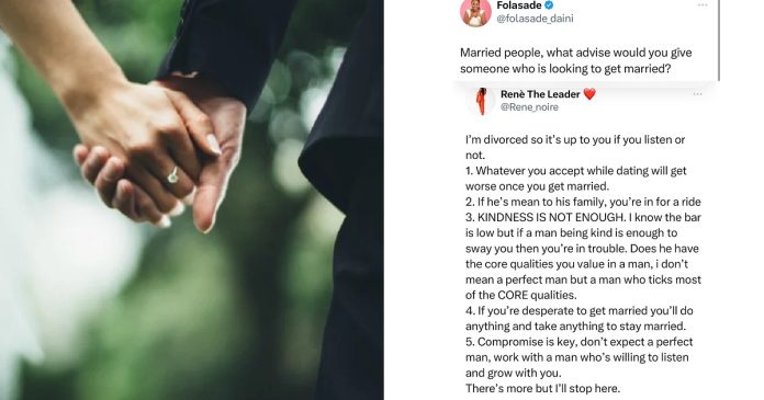 Kindness is not enough reason to marry a man - Lady says as she dishes advice to singles