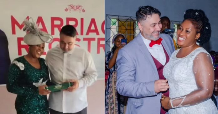 Nigerian woman weds her Romanian man five months after meeting him online