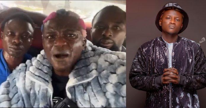 “Them don break my boy eye” – Portable and his boys beaten up in Lekki when he went to buy clothes (Video)