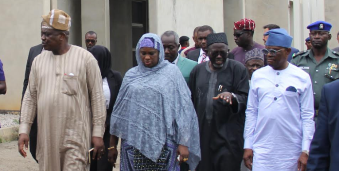 FCT Minister, Nyesom Wike alongside other FCT Officials