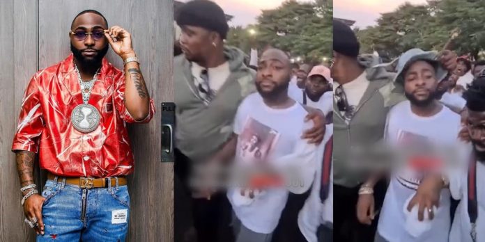 Checkout Davido's reaction