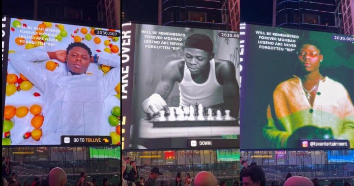 Tribute to late Mohbad spotted in New York (Video)